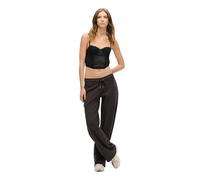 Superdry Lace Satin Corset Sleeveless Top Gris L Femme