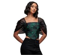 Bustier femme Goddiva Organza Wings Noir 38