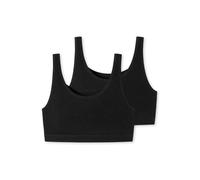 Bustier Femme SCHIESSER - uni - Paquet de 2 - Noir - Ajustée - Adulte - Col arrondi 34