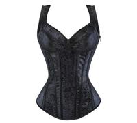Bustier Femme,Shapewear Inspiration Corset Moderne à Fermeture éClair LatéRale Et Bretelles Sculptant La Pour Une AffinéE Sans Compromis