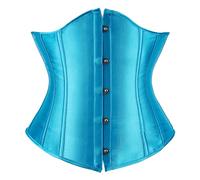 Bustier Minceur Femmes Médiéval Minceur Os En Plastique Corsage Top Halloween Modélisant Élégant Bustier Élastique Contenant Bustiers Taille Formateur Bandeau Fête Shapewear Lingerie, bleu, XS