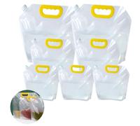 Bustlwor 7 Pièces Pochettes réutilisables, Poche Transparente pour Boisson, Sac de rangement pour boissons aux céréales grande capacité (transparent)