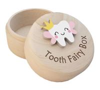 Bustlwor Boîte Dentaire en Bois, Boîte à Dents de Lait, Boîte Commémorative pour Garçons, Rangez-le Simplement Dans un Endroit Adapté aux Dents de Lait