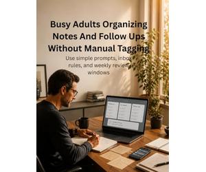 Busy Adults Organizing Notes And Follow Ups Without Manual Tagging: Use simple prompts, inbox rules, and weekly review windows: A Practical System for ... Management, Productivity, and Weekly Planning