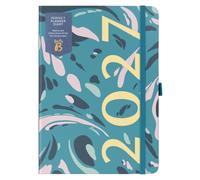 Busy B - Agenda 2027 - Semainier A5 - Marbre Bleu Sarcelle