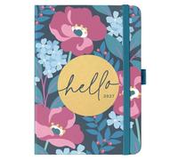 Busy B - Agenda 2027 - Semainier A6 - Floral Charbon | L'agenda compact A6 floral charbon comprend une mise en page hebdomadaire, 3 pochettes et un planificateur annuel.