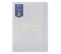 Busy B - Agenda Everyday 2026 - Planificateur semainier A5 compact pour les étudiants, les enseignants, le travail et plus encore avec une mise en page hebdomadaire, agendas et notes - Gris