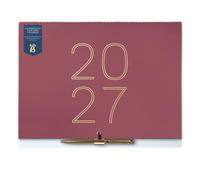 Busy B - Calendrier mural A3 2027 - Bordeaux - Stylo et bloc-notes