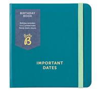 Busy B Carnet d'anniversaire - Couverture en pin - Design petit et compact, rappel d'anniversaire, commandé par mois pour une référence facile, espace pour plusieurs anniversaires par date et bande de
