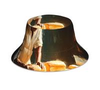 Busy Baker Chapeau bob réfléchissant, tendance, polyvalent, confortable, respirant, pour activités de plein air, noir
