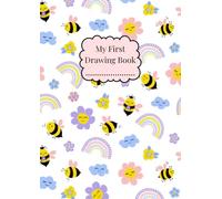 Busy Bees - My First Drawing Book: Keepsake Scribble Book for Toddlers | Personalise Cover with Name | Large A4 Blank Sketch Pad for Kids and Preschoolers aged 1-4 | 50 Plain White Pages