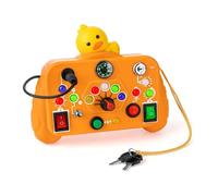 Busy Board 1 2 3 4 Ans, Jouet Bebe 1 an avec Interrupteur Lumineux LED, Voyage Portables Jouet Enfant 2 Ans Jeux Enfant 3 4 5 Ans