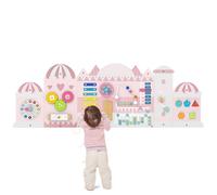 Busy Board COSTWAY Planche Montessori 11 en 1 pour Bébé Planche Montessori Parcours Motricité Fine Activité Sensoriel