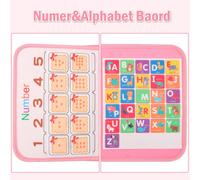 Busy Board for Toddlers 4 Layers,23 in 1 Montessori Toy Board for Children,Activity Chart Learning Life Skills Basic Knowledge for Boy Girl Baby 3 4 Years Old
