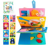 Busy Board for Toddlers,Preschool Activity Board for 1-5 Years,Montessori Sensory Toys,Sensory Activity Board for Girls and Boys