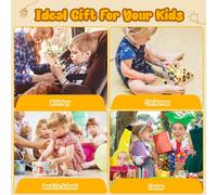 Busy Board Montessori Baby Toy 1 Year Activity Montessori with 10 Switches and 23 LED Lights Toys Gift Child 1 Year Baby Children from 2 3 4 Years Boys and Girls