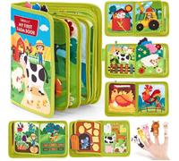 Busy Board Montessori Bébé 1-4 Ans - Planche Ferme 20 Activités Sensoriel, Jouet Éducatif Voyage - Cadeau Garçon Fille 1 2 3 Ans