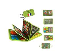 Busy Board Montessori de Feutre. Jouet Montessori Educatif, Malette Busy Book Motricité Fine. Jouets d’Activité et de Développement, Cadeau Enfant Garcon Fille 1 2 3 4 5 6 Anniversaire Noel