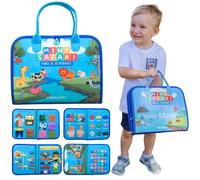 Busy Board Montessori - Jouet éducatif et sensoriel pour enfants - en Espagnol - Idéal pour la motricité fine et l’apprentissage - 2 3 4 ans - Livre interactif - Jouets filles garçons - Cadeau - Anniv