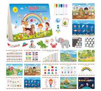 Busy Board Montessori, Livre Quiet Book Educatif, Planche d'Activités Jouet Éducatif Sensoriel Préscolaire pour Le Développement de la Motricité, Busy Board pour 1 2 3 4 5 Ans Garçons et Filles