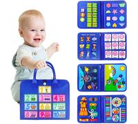 Busy Board Montessori Toys,Toddler Sensory Board with Educational Activities for Learning Motor Skills