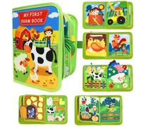 Busy Book Montessori pour enfants 1-3 ans | Livre Sensoriel en feutre avec activités éducatives | Jeu Interactif Quiet Book Portable pour Voyage