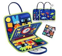 Busy Book, Quiet Book, jouet Montessori pour enfants âgés de 1, 2, 3, 4 ans, cadeaux pour garçons et filles, livre d'activité, jouet éducatif sensoriel pour enfants, livre en feutre, convient pour les