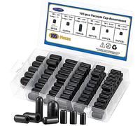 BUSY-CORNER Assortiment de 105 bouchons sous vide, compte-gouttes ID 3/8", 5/16", 1/4", 7/32", 5/32", 3/16", kit de bouchons de tuyau pour collecteur de carburateur de voiture