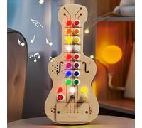 Busy Montessori Board 1 2 3 Years Child,Montessori Games Wooden Toy,Activity and Development Toys,Sensory Educational Toy Music/Switch/Luminous LED,Baby Birthday Gift