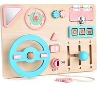 Busy Montessori Board 1 2 3 Years Montessori Games 1 Year Wooden Activity Board Toy for Children,Educational Motor Skills Baby Board,Gift for Boys and Girls