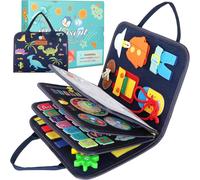 Busy Montessori Board for Children,5 Layers Montessori Board Toddler Games,20 in 1 Learning Life Skills Educational Toys Basic for Boy Girl Baby 3 4 Years Old