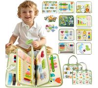Busy Montessori Board for Children,Toy for Children 2 Years,Gift for 2 Years Boy Girl,Montessori Educational Games 1-4 Years,Baby Book,Quiet Book,Activity and Development Toys