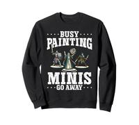 Busy Painting Mini Peinture Miniature Go Away Sweatshirt