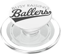 Busy Raising Ballers - Baseball Mom & Parent Sports PopSockets PopGrip pour MagSafe