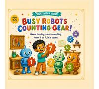 Busy Robots Counting Gear!: Gears turning, robots counting, from 1 to 7, Let's count!