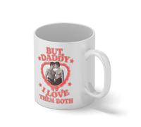 But Daddy I Love Them Both Hockey Romance Book tik Tok MM Sports Romance Bookish Gift heated rivarly Tasse blanche Café Mug