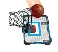 But de basket-ball facile à installer avec sphère en caoutchouc pour déni de perçage - Excellent télétravail - Plan transportable - Jeu de basket-ball participatif mettant en évidence le son