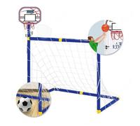 But De Foot Et Panier De Basket 2 En 1 - Non Spécifié - 88 Cm - Abs - Pour Enfants - Mixte Multicolore