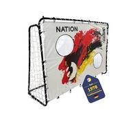 But de football 213 x 152 x 76 cm en noir avec cible de tir "Nation D"