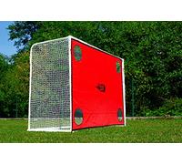 But de Football 3 x 2m - Stadium - Filet épais et résistant - Tout Inclus/avec Options : Ballon de Foot ou Mur de tir (But + Mur de tir Rouge)