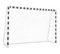 But de football 300x200x90 cm Métal Noir et blanc Blanc G