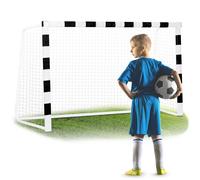 Neo-Sport But de Football avec Housse - Entraînement de tir pour Enfants et Adultes - 300 x 200 x 90 cm - Blanc et Noir