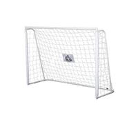 But de football - cage de foot - but futsal dim. 186L x 62l x 123H cm - châssis métal filet PE - piquets & outil inclus - blanc
