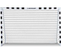 But de football Dunlop 300 x 200 x 90 cm - But de football pour jardin, enfants et adultes - Accessoires d'entraînement - Métal - Noir/Blanc