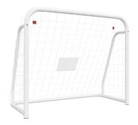 But De Football Et Filet Blanc 125x96x60 Cm Acier Et Polyester Vidaxl Vidaxl