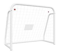 But De Football Et Filet Blanc 125x96x60 Cm Acier Et Polyester Vidaxl Vidaxl