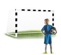 But de football - JANSHOP - 300x160x90 cm - Noir et blanc - Acier de haute qualité - Maille durable - Montage facile