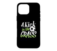 But de Football « Kick in The Grass » Coque pour iPhone 16 Pro Max