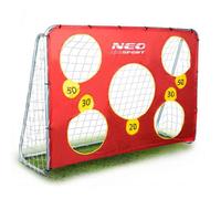 But de football - NEO-SPORT - 215 x 153 x 76 cm - Acier et Polyéthylène - Tapis de ciblage inclus