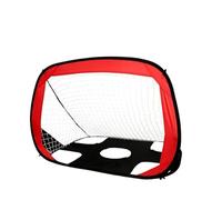But de Football Pliable en Nylon, Filet de Cible de Football for Enfants et Adultes, for Aire de Jeux, entraînement intérieur et extérieur(Red)